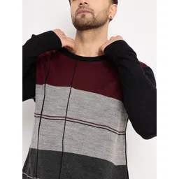 Club York Men Colourblocked Pullover image 2
