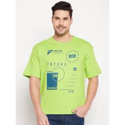 CLUB YORK Men Parrot Green Printed Round Neck T-shirt-picture-36