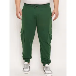 Club York Men Plus Size Regular Fit Mid-Rise Cotton Joggers-picture-31