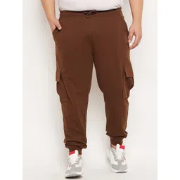 Club York Men Plus Size Regular Fit Mid-Rise Cotton Joggers-picture-10