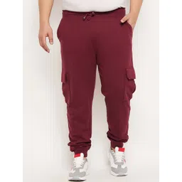 Club York Men Plus Size Regular Fit Mid-Rise Cotton Joggers-picture-11