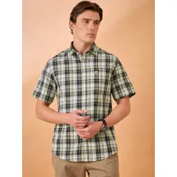 Club York Multi Cotton Blend Slim Fit Checks Casual Shirt-picture-41