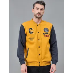 Club York Mustard Regular Fit Colour Block Sweatshirt-picture-40