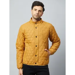 Club York Mustard Regular Fit Mock Collar Jacket-picture-12