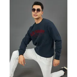 Club York Navy Fleece Regular Fit Embroidery Sweatshirt-picture-19