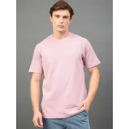 Club York Peach Solid Short Sleeves T-Shirt-picture-30