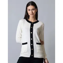 Club York White Color-Block Cardigan-picture-37