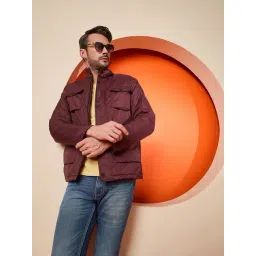 Club York Wine Polyester Solid Casual Jackets And Blazers-picture-10