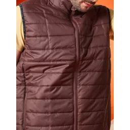 Club York Wine Polyester Solid Casual Jackets And Blazers image 4