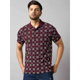 Club York Wine Regular Fit Printed Polo T-Shirt-picture-23