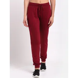Club York Women Maroon Solid Joggers-picture-37