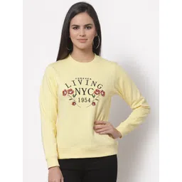 Club York Women Yellow Printed Sweatshirt-picture-25