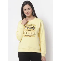 Club York Women Yellow Printed Sweatshirt-picture-22