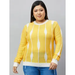 Club York Yellow Plus Size Sweater-picture-24
