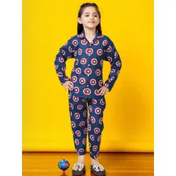 Club96 Blue Cotton Blend Printed Night suits-picture-39