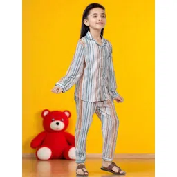 Club96 White Cotton Blend Printed Night suits-picture-55