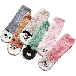 cluze Women’s Fuzzy Socks – Cozy Fluffy Winter Slipper Socks for Teen Girls & Women-picture-30