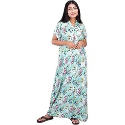 clymaa Women Long Rayon S to 4XL Size Housecoat/Robe/Wraper-picture-53