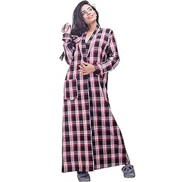 clymaa Women Winter Wool Blend Robe/Housecoat/Night Gown (Available Size M to 2XL)-picture-38