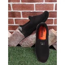 CLYMB Men Black Mesh Walking Non-Marking Shoes-picture-36