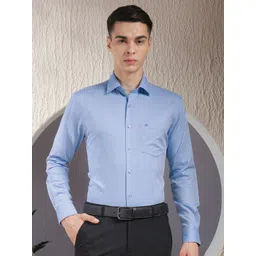 COBB Checked Spread Collar Regular Fit Cotton Formal Shirt-picture-35