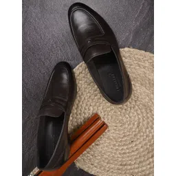 Cobblerz Men Round Toe Leather Slip-On Formal Loafers-picture-22