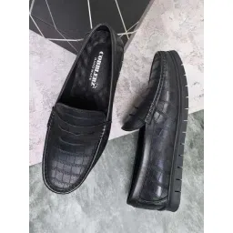 Cobblerz Men's Black Casual Loafers-picture-46