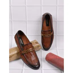 Cobblerz Men's Brown Formal Loafers-picture-39