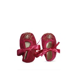 COCO CANDY Unisex Kids Brocade Booties-picture-11