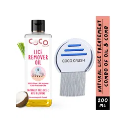 Coco Crush Lice Remover Comb & Hair Oil Set, 100% Natural, Kills Lice & Nits in 20min - 200ml Lice Oil & Comb-picture-13