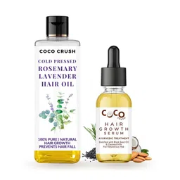 Coco Crush Set Of 2 Rosemary Lavender Hair Oil- 200ml & Ayurvedic Hair Growth Serum- 15ml-picture-18