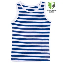 COCOON ORGANICS Sleeveless Striped Vest - Blue & White-picture-10