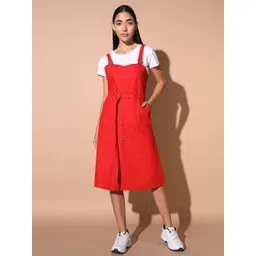 codaisy Women Red Dungaree-picture-16