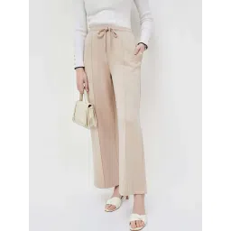 Code by Lifestyle Beige Mid Rise Flared Pants-picture-33