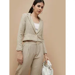 Code by Lifestyle Beige Plain Jacket-picture-25