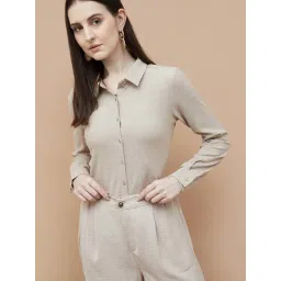 Code By Lifestyle Beige Regular Fit Shirt-picture-43