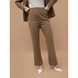 Code By Lifestyle Beige Regular Fit Trousers-picture-26