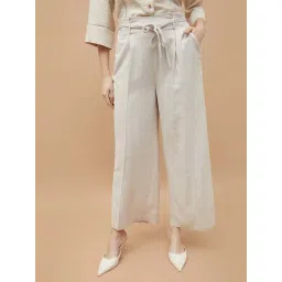 Code By Lifestyle Beige Regular Fit Trousers-picture-34