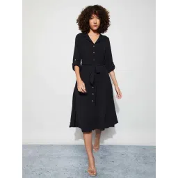 Code By Lifestyle Black Regular Fit Dress-picture-42