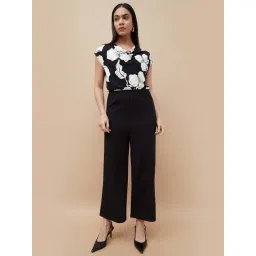 Code By Lifestyle Black Regular Fit Floral Print Jumpsuit-picture-48
