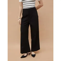 Code By Lifestyle Black Regular Fit Trousers-picture-36