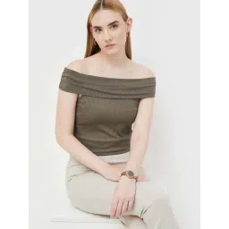 Code by Lifestyle Brown Striped Top-picture-46