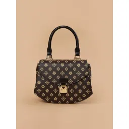 Code by Lifestyle Coffee Printed Satchel Handbag image 2