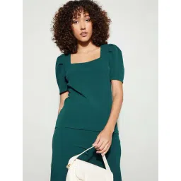 Code By Lifestyle Dark Green Regular Fit Top-picture-19