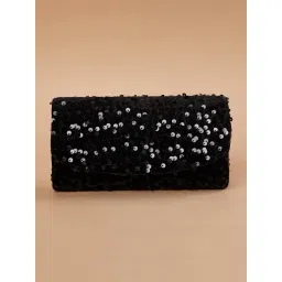 Code by Lifestyle Embellished Black Clutch-picture-22