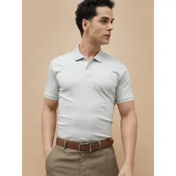Code By Lifestyle Grey Regular Fit Polo T-Shirt-picture-20