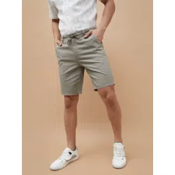 Code By Lifestyle Grey Regular Fit Shorts-picture-10