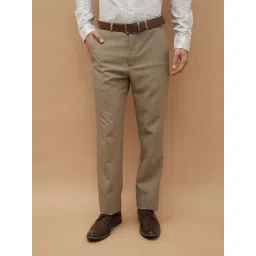 Code By Lifestyle Light Brown Slim Fit Trousers-picture-47