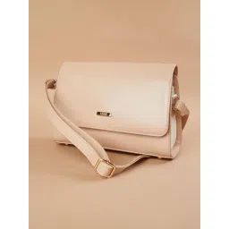 Code by Lifestyle Logo Nude Sling Handbag-picture-37