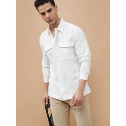 CODE by Lifestyle Men Camouflage Denim Jacket with Patchwork-picture-22